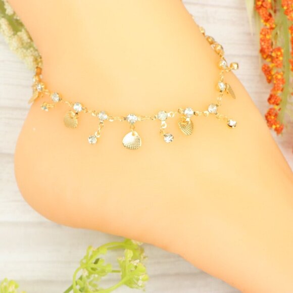 "Handmade Anklet – Elegant & Delicate Jewelry for Women | UNVRC1301 - Picture 8 of 10